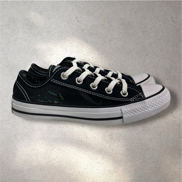 Converse All-Star Low Top Canvas Mesh See Through Sneakers - Picture 2 of 10